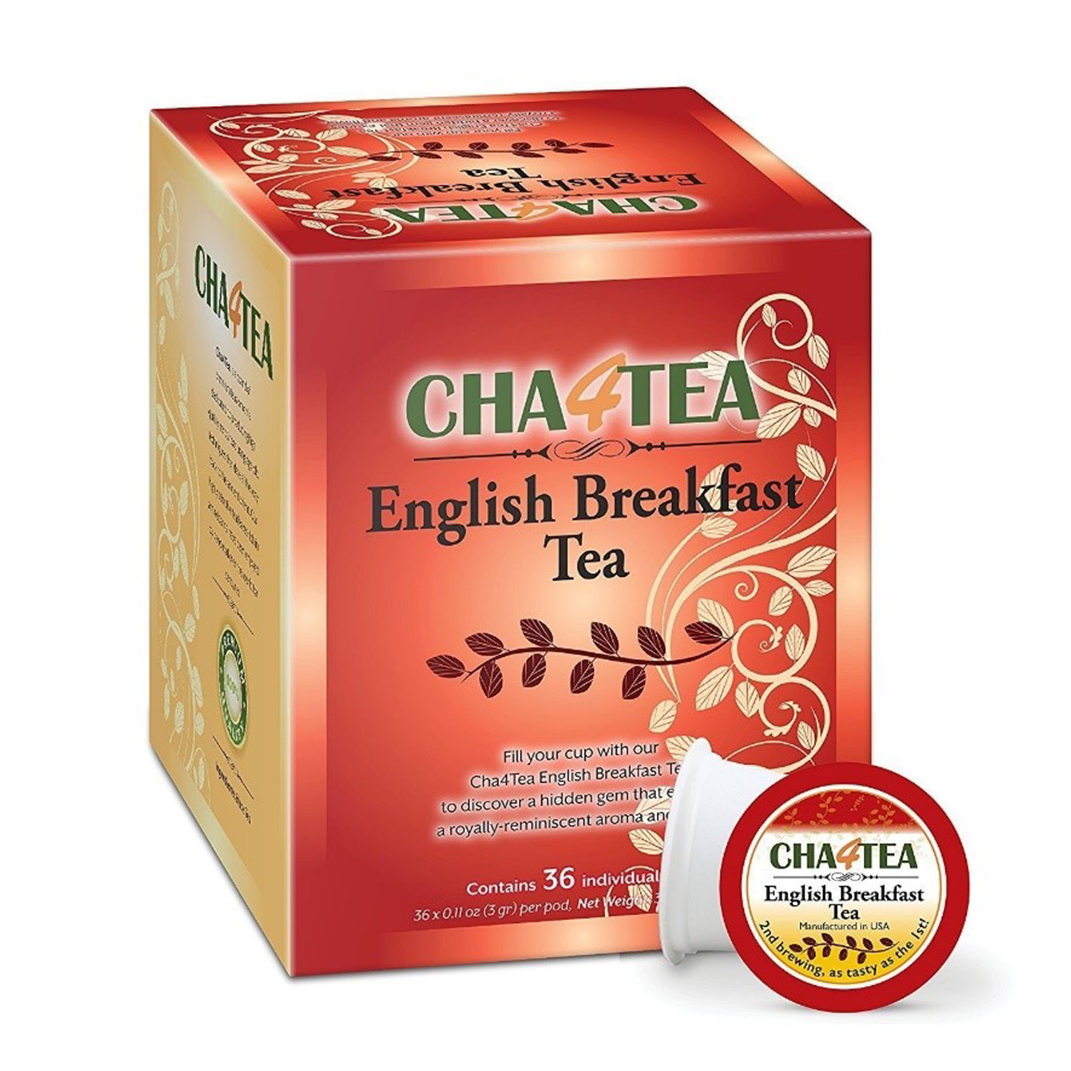 Cha4TEA 36 Count English Breakfast Tea Smart Capsules K-Cup®